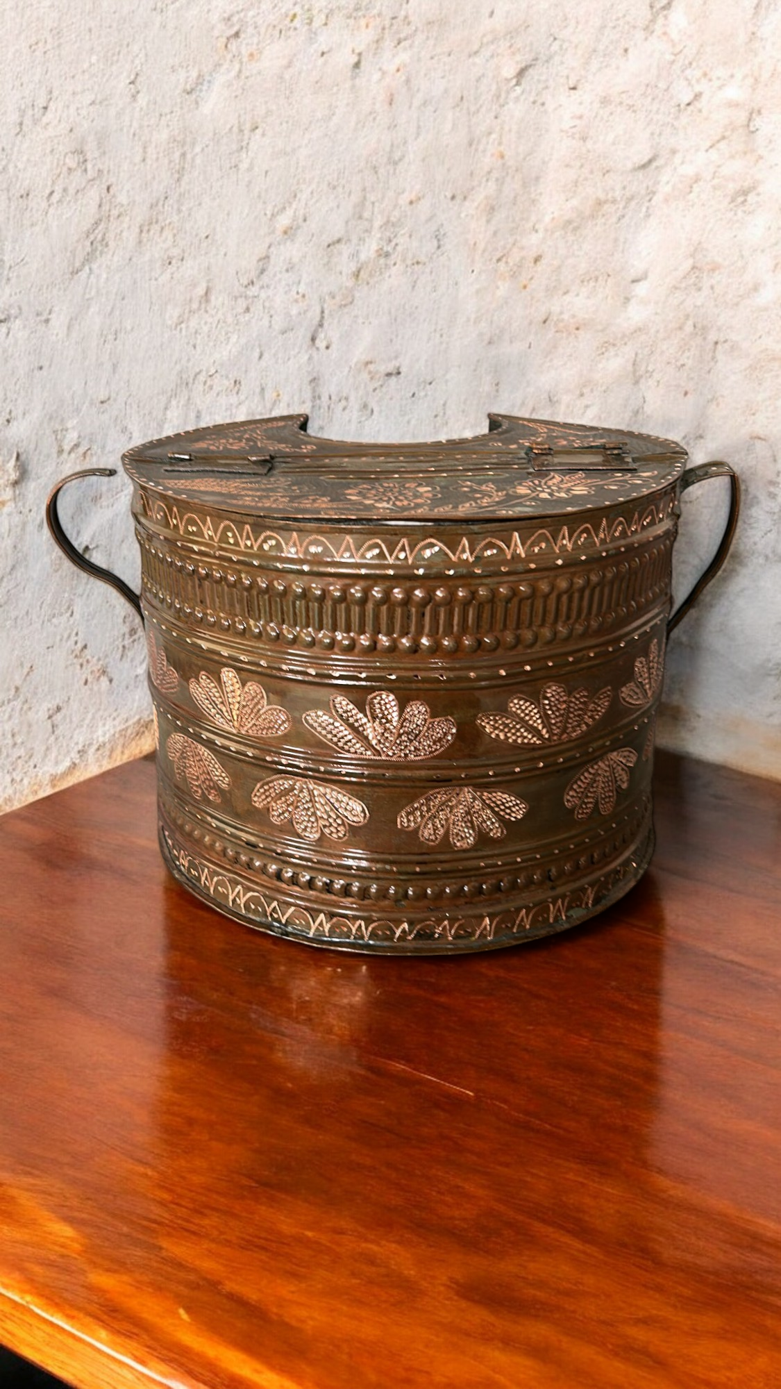 Bakır İşleme Geleneksel Gıda Kabı